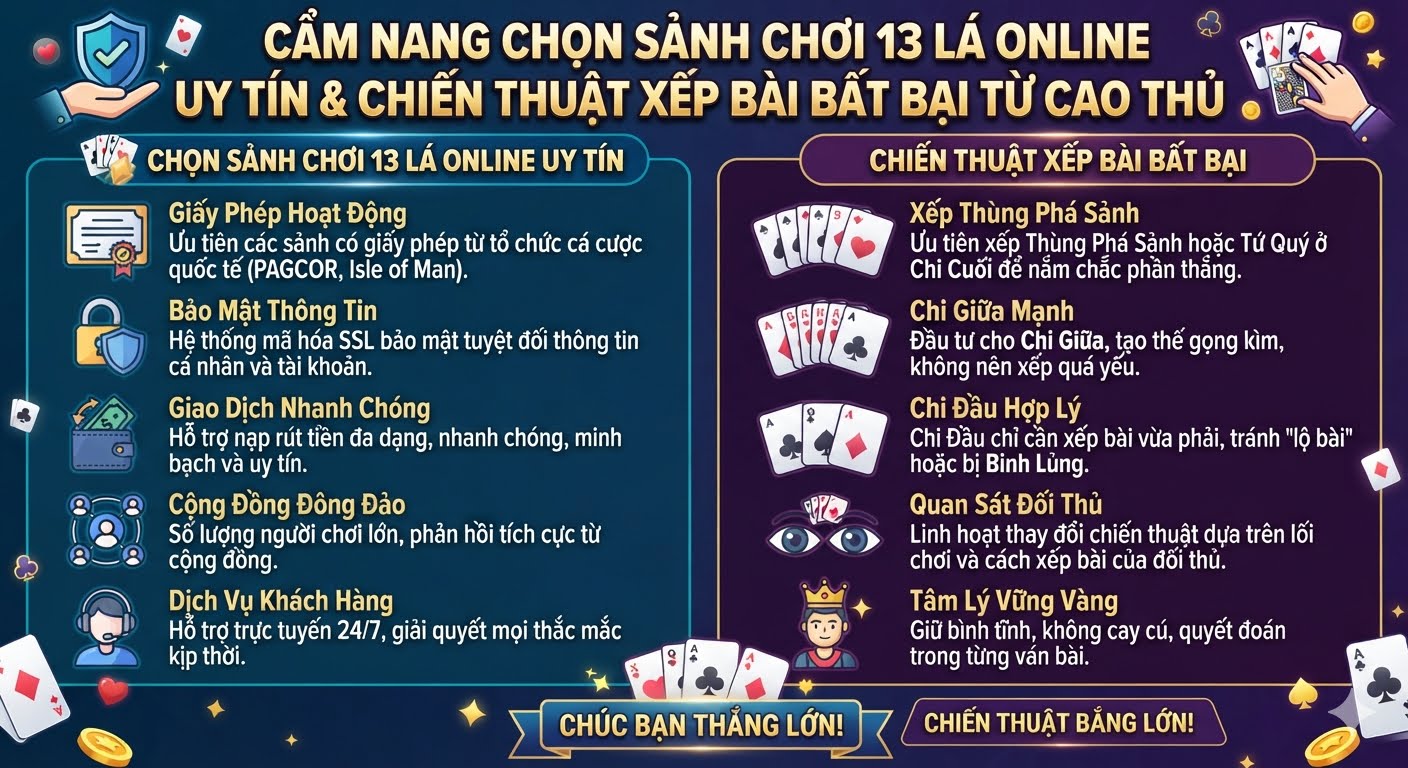 Chơi 13 lá online uy tín